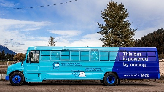Teck Resources usará buses eléctricos para su personal