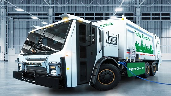 Mack Trucks presenta vehículo 100% eléctrico de recolección de basura y reciclaje