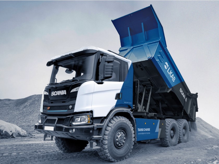 Scania prueba camión eléctrico en mina sueca
